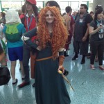 I was impressed that there's already someone cosplaying Princess Merida. I haven't even seen Brave yet.