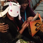I hung out with Ashphord and Danielle from Chocolate Covered Cosplay at the Madoka Magica panel.
