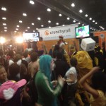 Crunchyroll dance party on the last day of the con.