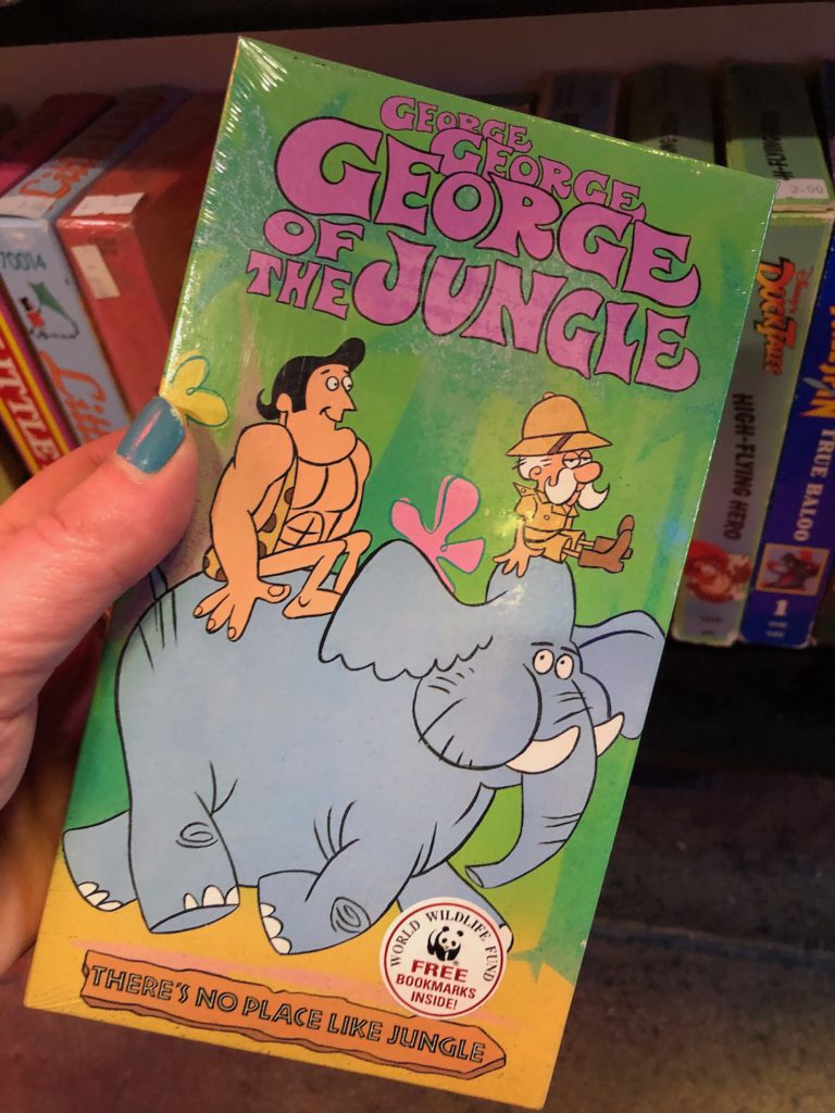 George of the Jungle on VHS at Whammy! Analog Media in Echo Park (Photo: Liz Ohanesian)