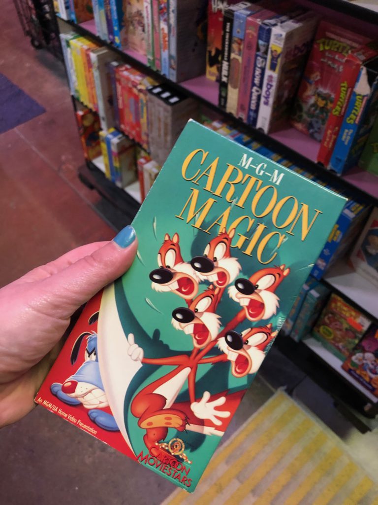MGM Cartoon Magic with Tex Avery cartoons on VHS at Whammy! Analog Media in Echo Park (Photo: Liz Ohanesian)