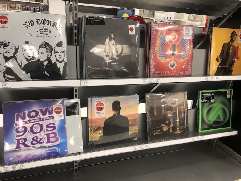 vinyl records at Target in Downtown Los Angeles