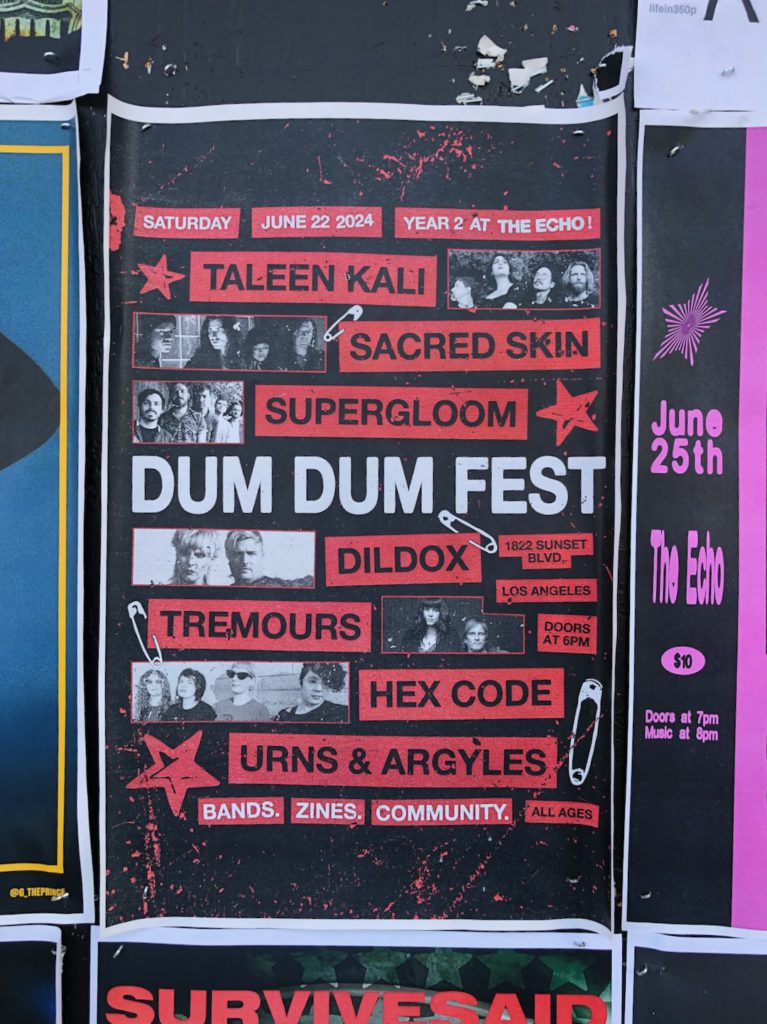 Dum Dum Fest 2024 poster in Echo Park