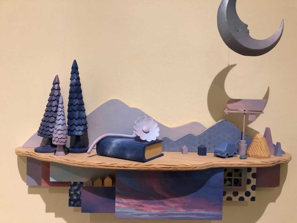 "Sunset Chasers and Midnight Bandits" by Yoskay Yamamoto at Japanese American National Museum for Giant Robot Biennale 5. (Photo: Liz Ohanesian)