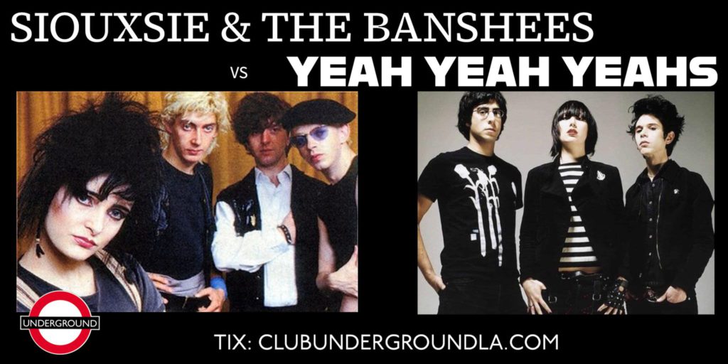 Yeah Yeah Yeahs x Siouxsie Nite at Club Underground in Los Angeles with DJs Larry G and Liz O. on Friday, July 12, 2024