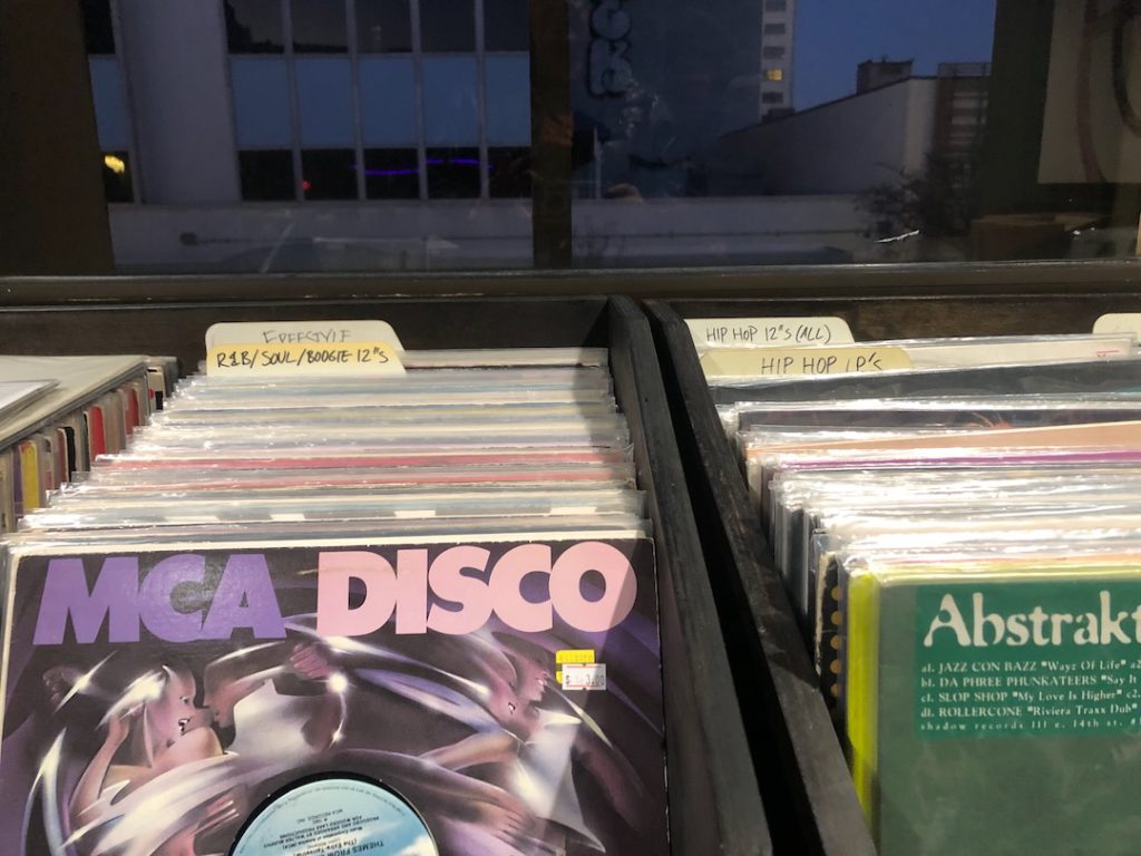 Inside Salt Box Records at Hello Stranger in Little Tokyo